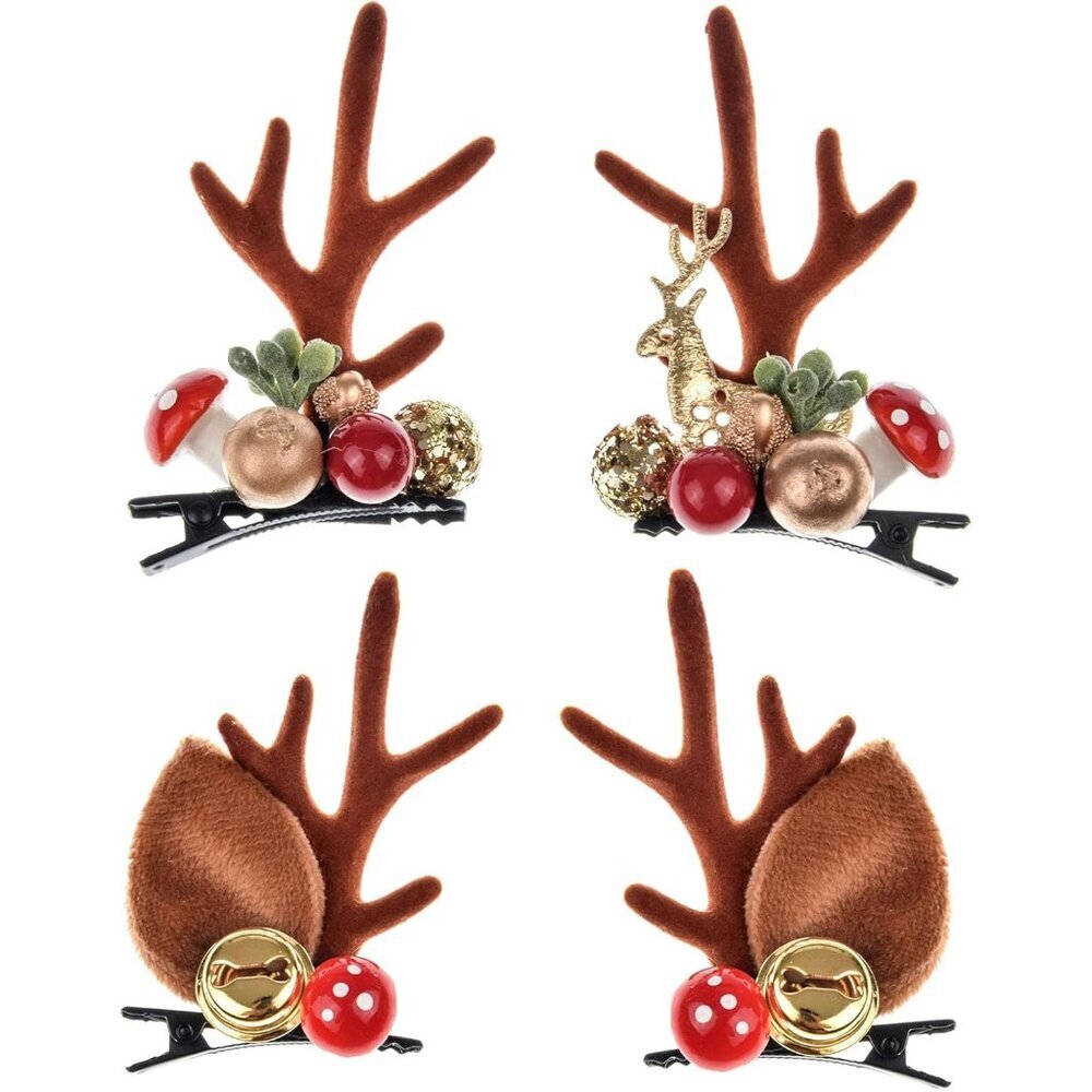 Christmas Reindeer Antlers Headband Hair Clips Hair Hoop Girl Holiday Beauty Hea